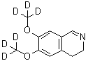 CAS # 1221885-61-5, 6,7-Di(trideuteromethoxy)-3,4-dihydroisoquinoline, 3,4-Dihydro-6,7-di(methoxy-d<sub>3</sub>)isoquinoline
