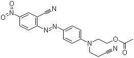 CAS # 12223-39-1, Disperse Red 72, 2-[[4-[(2-Cyano-4-nitrophenyl)azo]phenyl](2-cyanoethyl)amino]ethyl acetate