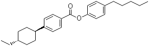 structure of CAS# 122230-64-2, 4'-反式-乙基环己基苯甲酸 4-戊基苯酯