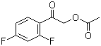 2-乙酰氧基-2,4-二氟苯乙酮分子结构 (CAS 122263-03-0)