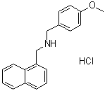 structure of CAS# 1222781-70-5, N-[(4-甲氧基苯基)甲基]-1-萘甲胺盐酸盐