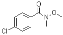 structure of CAS# 122334-37-6, 4-氯-N-甲基-N-甲氧基苯甲酰胺
