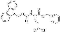 N-[芴甲氧羰基]-L-谷氨酸苄酯分子结构 (CAS 122350-52-1)