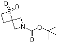 1-硫杂-6-氮杂螺[3.3]庚烷-6-羧酸叔丁酯 1,1-二氧化物分子结构 (CAS 1223573-25-8)