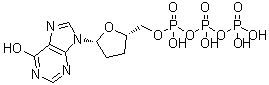 CAS # 122406-02-4, 2',3'-Dideoxyinosine triphosphate, 2',3'-Dideoxy-ITP, 2',3'-Dideoxyinosine 5'-triphosphate
