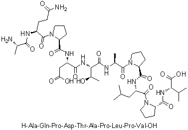 CAS # 1224322-85-3, L-alanyl-L-Glutaminyl-L-prolyl-L-alpha-aspartyl-L-threonyl-L-alanyl-L-prolyl-L-leucyl-L-prolyl-L-valine