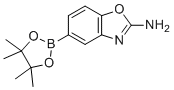 5-(4,4,5,5-四甲基-1,3,2-二氧硼杂环戊烷-2-基)苯并[d]恶唑-2-胺分子结构 (CAS 1224844-66-9)