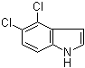 structure of CAS# 122509-73-3, 4,5-二氯吲哚
