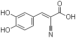 反式-2-氰基-3-(3,4-二羟基苯基)-2-丙烯酸分子结构 (CAS 122520-79-0)