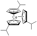 三(异丙基环戊二烯)铈分子结构 (CAS 122528-16-9)