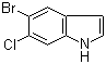 structure of CAS# 122531-09-3, 5-溴-6-氯吲哚