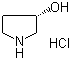 (S)-3-羟基吡咯烷盐酸盐分子结构 (CAS 122536-94-1)