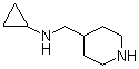 N-环丙基-4-哌啶甲胺分子结构 (CAS 1225472-72-9)
