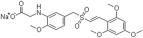 ON 01910 钠盐分子结构 (CAS 1225497-78-8)