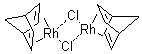 二聚降冰片二烯氯化铑分子结构 (CAS 12257-42-0)