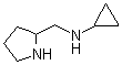 N-环丙基-2-吡咯烷甲胺分子结构 (CAS 1226215-03-7)