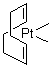 (1,5-环辛二烯)二甲基铂(II)分子结构 (CAS 12266-92-1)