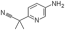 2-(5-氨基吡啶-2-基)-2-甲基丙腈分子结构 (CAS 1226776-95-9)