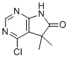 4-氯-5,5-二甲基-5H,6H,7H-吡咯并[2,3-d]嘧啶-6-酮分子结构 (CAS 1226804-02-9)