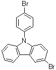 3-溴-9-(4-溴苯基)-9H-咔唑分子结构 (CAS 1226860-66-7)
