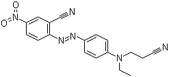 CAS 登录号：12270-46-1, 分散红 73, 2-[[4-[(2-氰乙基)乙氨基]苯基]偶氮]-5-硝基苄腈