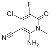 2-氨基-4-氯-5-氟-1-甲基-6-氧代-1,6-二氢吡啶-3-甲腈分子结构 (CAS 1227053-98-6)