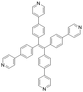 1,1,2,2-Tetrakis(4-(pyridin-4-yl)phenyl)ethene molecular structure (CAS 1227195-24-5)