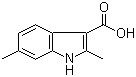structure of CAS# 1227267-27-7, 2,6-Dimethyl-1H-indole-3-carboxylic acid