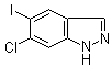 structure of CAS# 1227269-39-7, 6-氯-5-碘-1H-吲唑