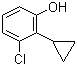 3-氯-2-环丙基苯酚分子结构 (CAS 1227417-87-9)