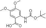 2-[[叔丁氧羰基]氨基]-4,5-二甲氧基苯甲酸分子结构 (CAS 122744-78-9)