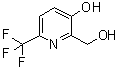 3-羟基-6-(三氟甲基)-2-吡啶甲醇分子结构 (CAS 1227563-09-8)