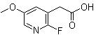 2-氟-5-甲氧基-3-吡啶乙酸分子结构 (CAS 1227564-07-9)