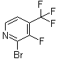 2-溴-3-氟-4-(三氟甲基)吡啶分子结构 (CAS 1227577-05-0)