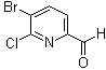 5-溴-6-氯-2-吡啶甲醛分子结构 (CAS 1227583-91-6)