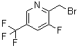 structure of CAS# 1227583-97-2, 2-(溴甲基)-3-氟-5-(三氟甲基)吡啶