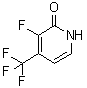 3-氟-4-(三氟甲基)-2(1H)-吡啶酮分子结构 (CAS 1227594-89-9)