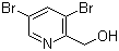 structure of CAS# 1227601-36-6, 3,5-二溴吡啶-2-甲醇