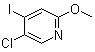 5-氯-4-碘-2-甲氧基吡啶分子结构 (CAS 1227602-85-8)