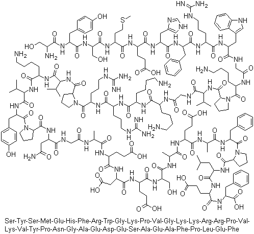 structure of CAS# 12279-41-3, 丝拉克肽