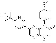 structure of CAS# 1228013-30-6, 7-[6-(2-羟基丙-2-基)吡啶-3-基]-1-(反式-4-甲氧基环己基)-3,4-二氢吡嗪并[2,3-b]吡嗪-2(1H)-酮