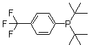 双(叔丁基)[4-(三氟甲基)苯基]膦分子结构 (CAS 1228182-34-0)