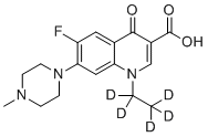 培氟沙星-d5分子结构 (CAS 1228182-51-1)