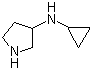 N-环丙基-3-氨基吡咯烷分子结构 (CAS 1228458-66-9)