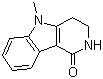 2,3,4,5-四氢-5-甲基-1H-吡啶并[4,3-b]吲哚-1-酮分子结构 (CAS 122852-75-9)