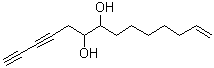 structure of CAS# 122855-49-6, 13-十四碳烯-1,3-二炔-6,7-二醇