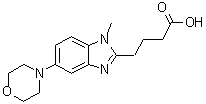 CAS # 1228552-02-0, 1-Methyl-5-(4-morpholinyl)-1H-benzimidazole-2-butanoic acid
