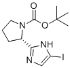 structure of CAS# 1228552-62-2, (S)-叔-丁基2-(5-碘-1H-咪唑-2-基)吡咯烷-1-羧酸酯