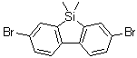 2,7-二溴-9,9-二甲基二苯并硅杂环戊二烯分子结构 (CAS 1228595-79-6)