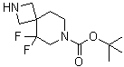 structure of CAS# 1228631-69-3, 5,5-二氟-2,7-二氮杂螺[3.5]壬烷-7-羧酸叔丁酯